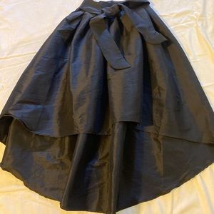 Black Haute Monde High Low Taffeta skirt